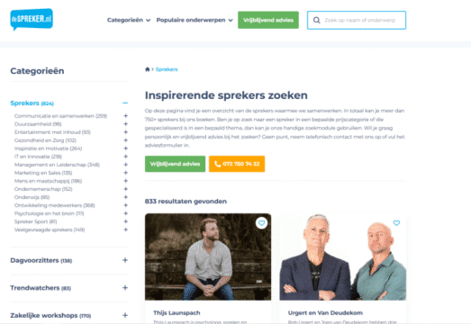 Sprekers