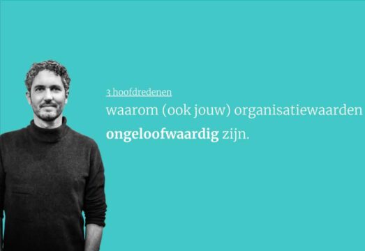 Waarom (ook jouw) organisatiewaarden ongeloofwaardig zijn