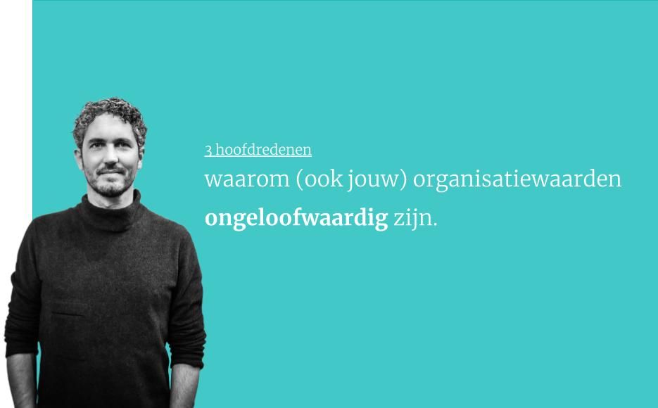 Waarom (ook jouw) organisatiewaarden ongeloofwaardig zijn